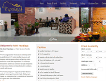Tablet Screenshot of hotelnepalaya.com